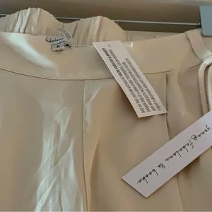 Beige silky pants beautiful light summer pant or pool pant